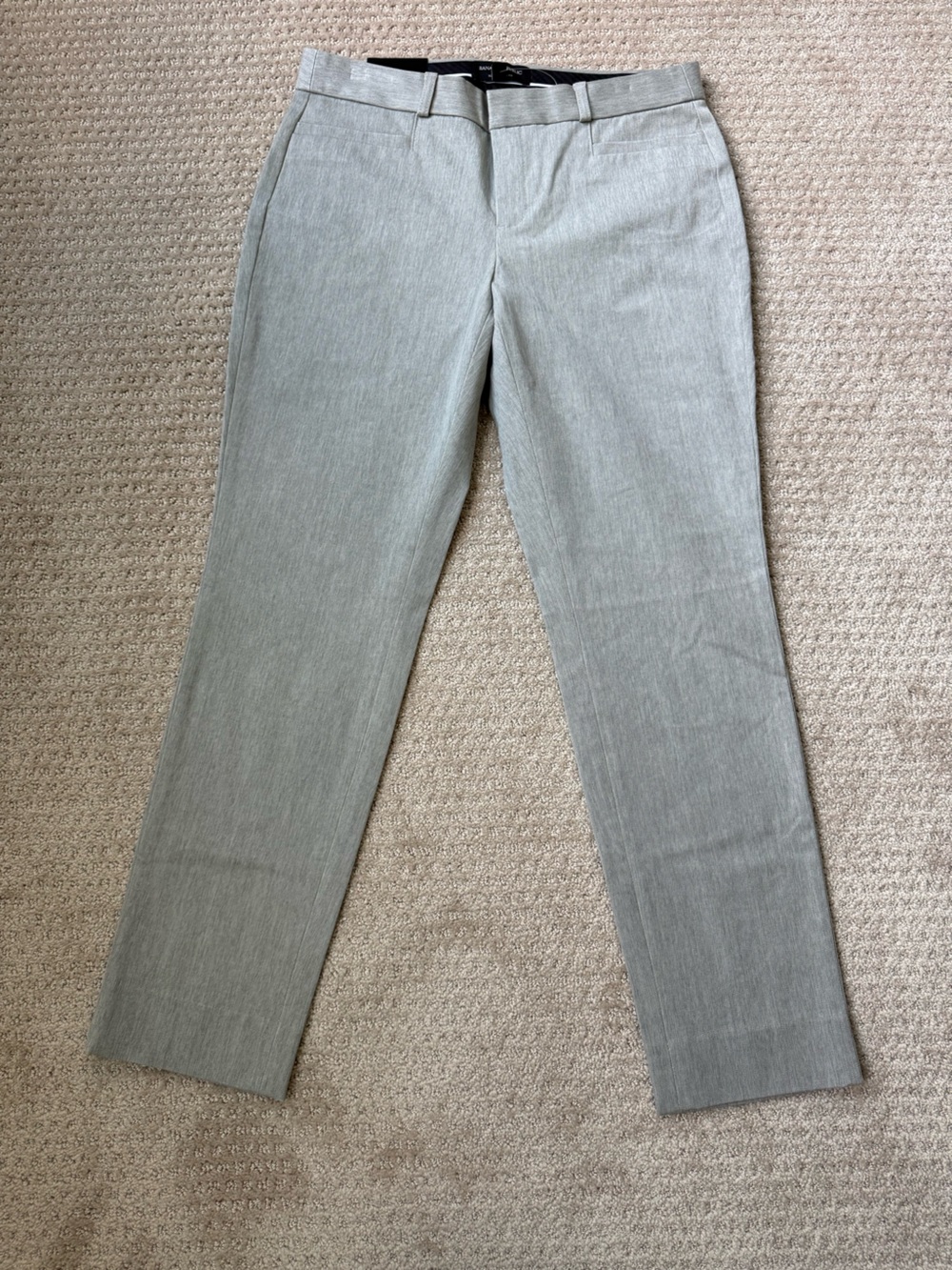Banana Republic Women's Curvy Sloan Skinny Midrise Flant Front Pants Size 6